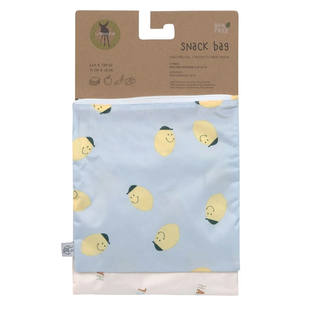 Lässig Snackpåse Happy Fruits Lemon 2 st | Baby, barn & förälder - Mata - Tillbehör & förvaring | Apoteka