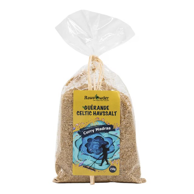 Rawpowder Guérande Celtic Havssalt − Curry Madras 250 g | Mat & dryck - Skafferi - Kryddor & smaksättning - Salt | Apoteka