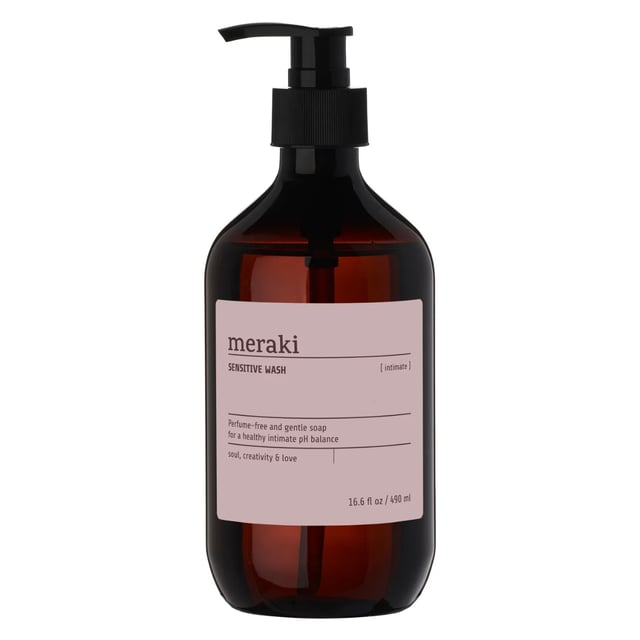 meraki Sensitive Wash Intimate 490 ml | Hudvård - Kroppsvård - Bad & dusch - Duschkräm & duschtvål,Intimvård - Intimhygien - Intimtvål | Apoteka