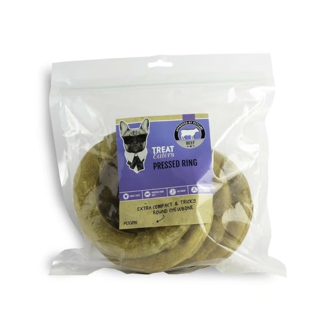 Treateaters Pressed Ring Natural 15 cm 4 st | Djur - Djurgodis - Hundgodis | Apoteka