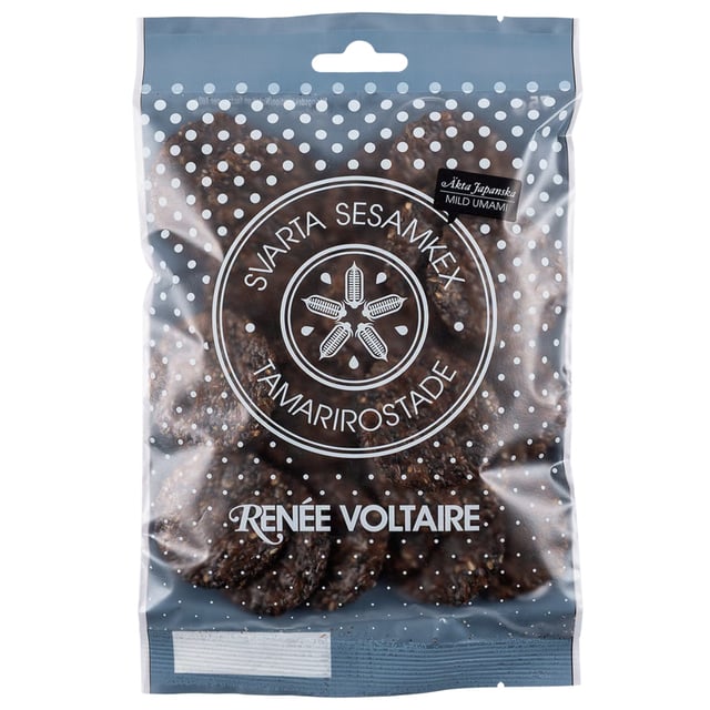 Renée Voltaire Svarta Sesamkex - Original 75g | Mat & dryck - Skafferi - Kakor & kex,Mat & dryck - Skafferi - Torkad frukt, nötter & frön,Mat & dryck - Snacks & godis - Naturgodis | Apoteka