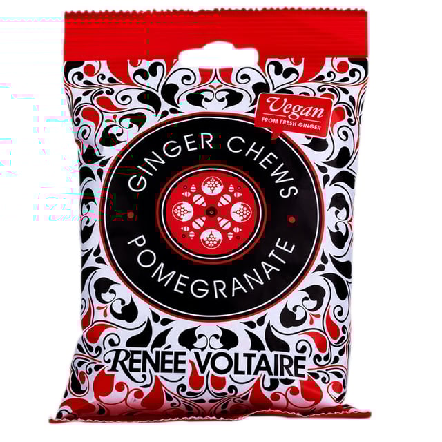 Renée Voltaire Ginger Chew - Granatäpple 120 g | Mat & dryck - Snacks & godis - Naturgodis,Mat & dryck - Skafferi - Torkad frukt, nötter & frön | Apoteka