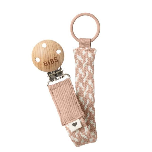 BIBS Pacifier Braid Blush/Ivory 1 st | Baby, barn & förälder - Nappar & napphållare - Napphållare & nappfodral | Apoteka