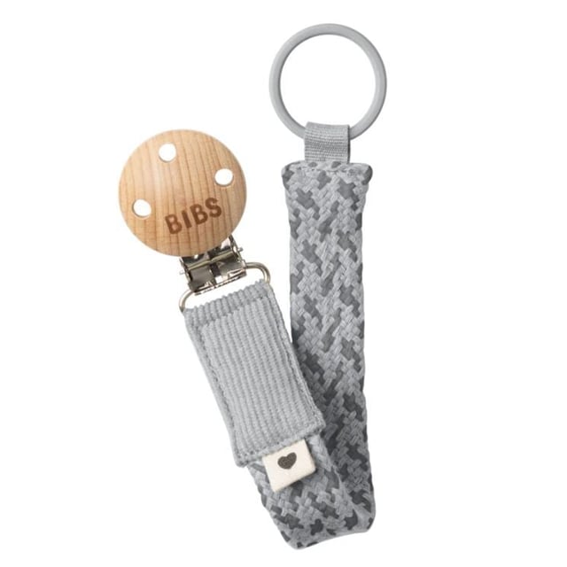 BIBS Pacifier Braid Cloud/Iron 1 st | Baby, barn & förälder - Nappar & napphållare - Napphållare & nappfodral | Apoteka