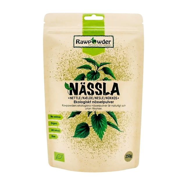 Rawpowder Nässelpulver 250 g EKO | Mat & dryck - Superfood - Smoothiepulver | Apoteka