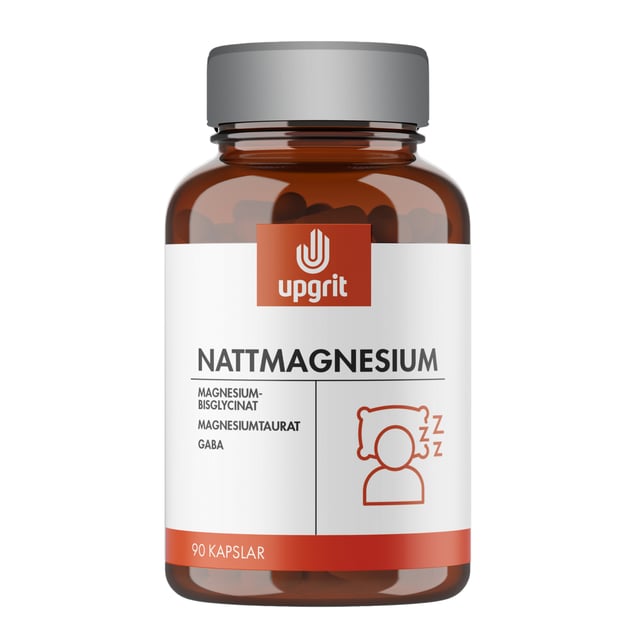 Upgrit Nattmagnesium 90 kapslar | Vitaminer & kosttillskott - Vitaminer & mineraler - Magnesium,Vitaminer & kosttillskott - Sömn | Apoteka