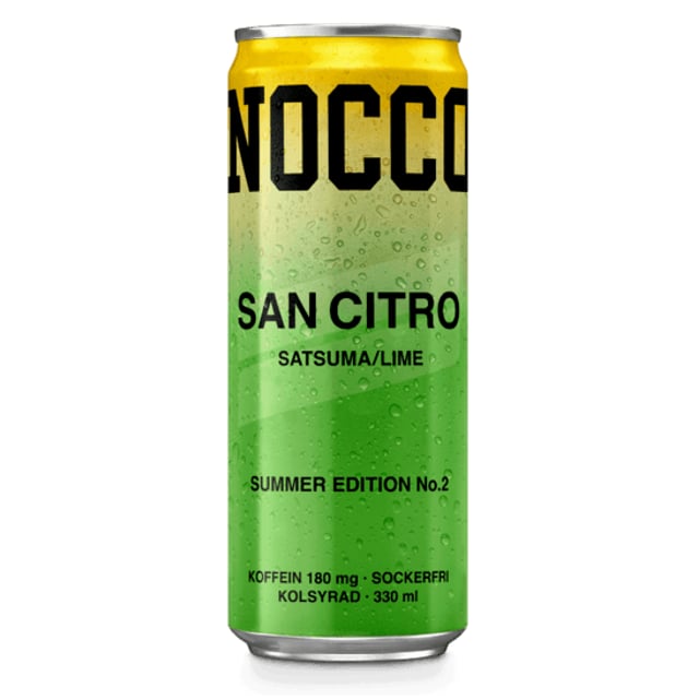 Nocco Summer Limited Edition Satsuma/Lime 330ml | Träning - Energigivande - Energidryck,Mat & dryck - Drycker - Energidryck | Apoteka