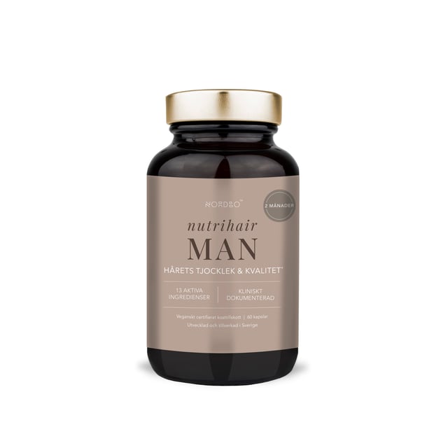 Nordbo Nutrihair Man 60 kapslar | Vitaminer & kosttillskott - Vitaminer & mineraler - Multivitamin - Multivitamin för män,Vitaminer & kosttillskott - Hud, hår & naglar | Apoteka
