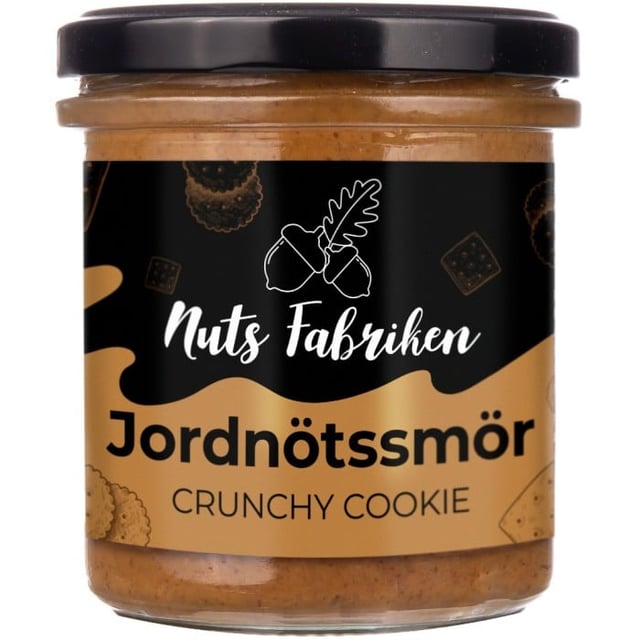 Nuts Fabriken Jordnötssmör Crunchy Cookie 300g | Mat & dryck - Olja, fett & smör - Nötsmör | Apoteka