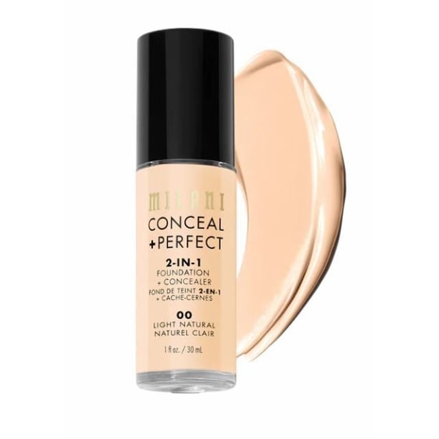 Milani Conceal + Perfect 2-in-1 Foundation & Concealer 00 Light Natural 30 ml | Smink - Bas - Foundation | Apoteka