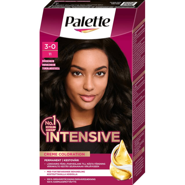 Palette Intensive Creme Coloration 3-0 Mörkbrun