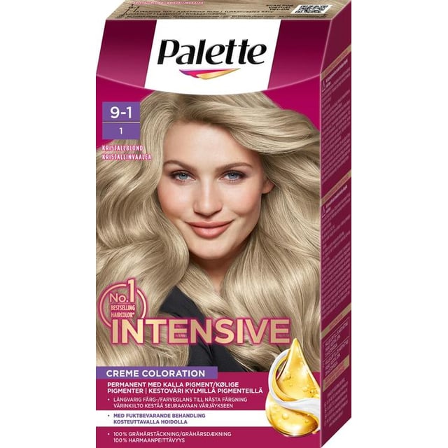 Palette Intensive Creme Coloration 9-1 Kristallblond