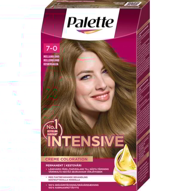 Palette Intensive Creme Coloration 7-0 Mellanblond