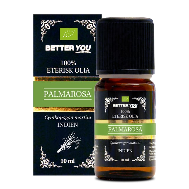 Better You Palmarosaolja EKO Eterisk 10 ml | Hudvård - Kroppsvård - Kroppsolja - Eteriska oljor,Hushåll - Doftljus & rumsdofter | Apoteka