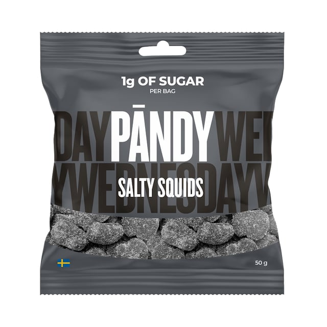 Pändy Candy Salty Squids 50 g | Mat & dryck - Snacks & godis - Lakrits,Mat & dryck - Snacks & godis - Godis | Apoteka