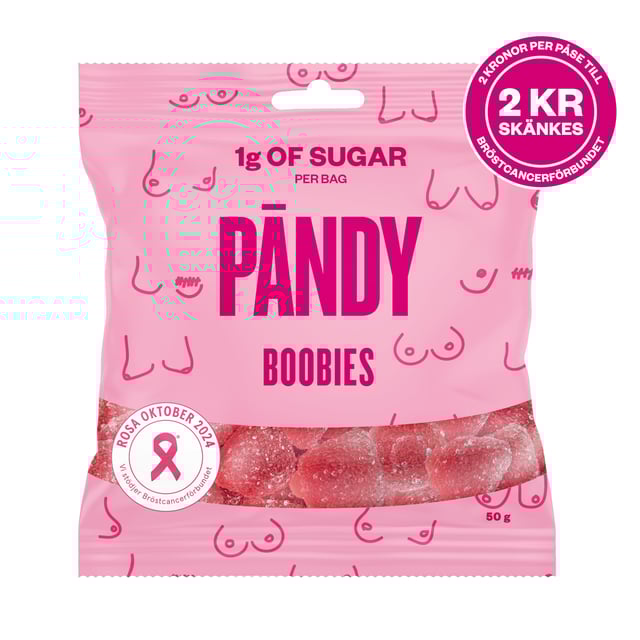 Pändy Boobies 50 g | Mat & dryck - Snacks & godis - Godis | Apoteka