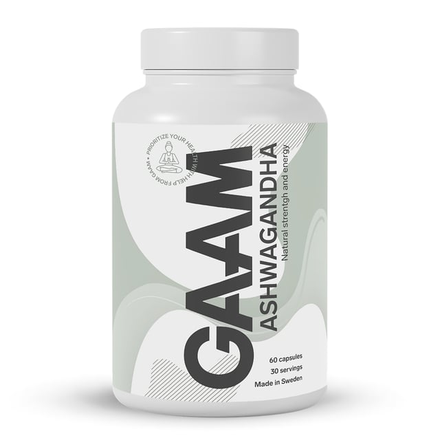 GAAM Ashwagandha 60 kapslar | Vitaminer & kosttillskott - Ashwagandha,Vitaminer & kosttillskott - Energi & fokus | Apoteka