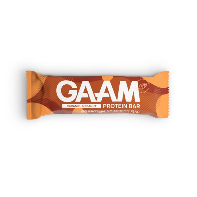GAAM Protein bar Caramel & Peanut 45 g | Träning - Proteintillskott - Proteinbar | Apoteka