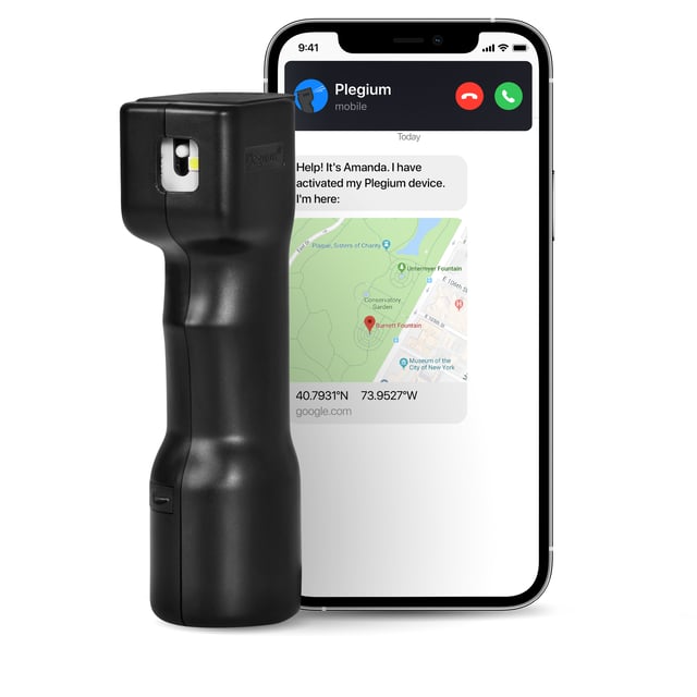Plegium Smart Försvarsspray Svart