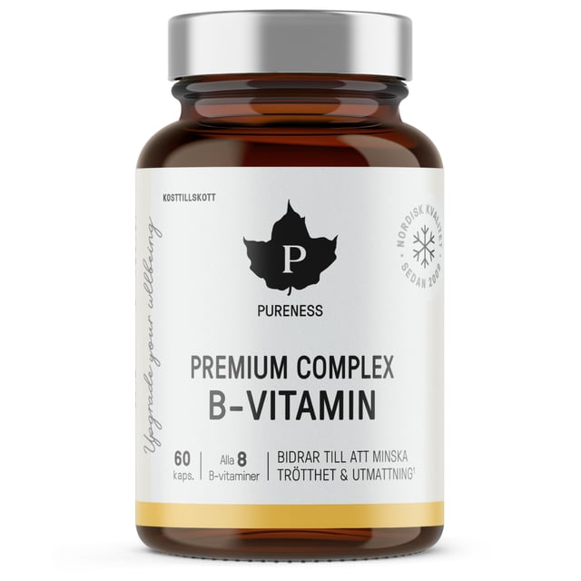 Pureness Premium Complex B-Vitamin 60 st | Vitaminer & kosttillskott - Vitaminer & mineraler - B-vitaminer - B-vitaminkomplex | Apoteka