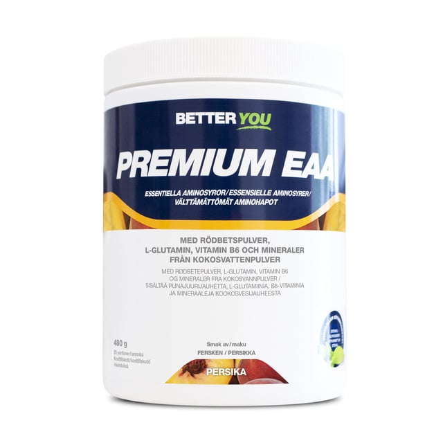 Better You Premium EAA Persika 480 g | Träning - Aminosyror - EAA,Vitaminer & kosttillskott - Aminosyror | Apoteka