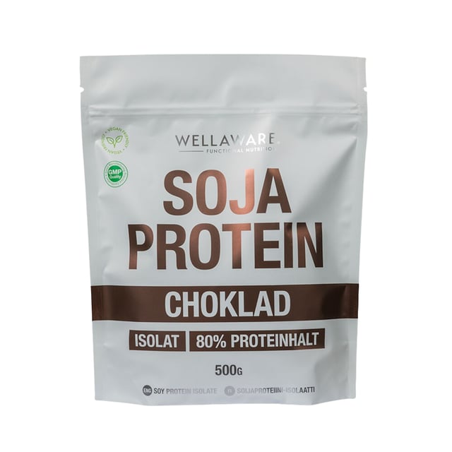 WellAware Sojaprotein Isolat Choklad Påse 500 g | Träning - Proteintillskott - Proteinpulver - Veganskt proteinpulver | Apoteka