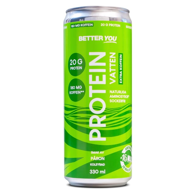 Better You Proteinvatten Fresh Pear Koffein 180 mg 330 ml | Träning - Proteintillskott - Proteindryck,Träning - Energigivande - Energidryck | Apoteka