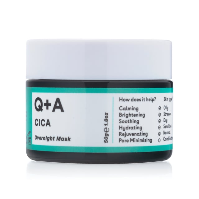 Q+A Cica Overnight Face Mask 50 g | Hudvård - Ansiktsvård - Ansiktsmask - Nattmask | Apoteka