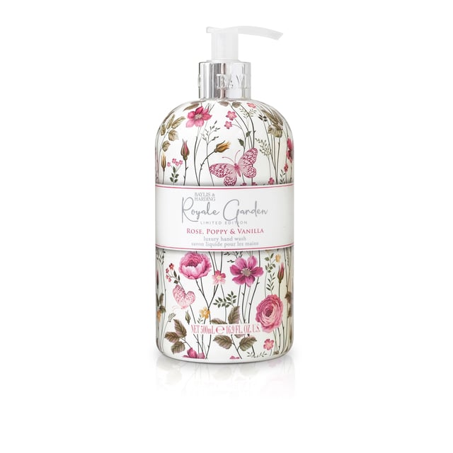Baylis & Harding Royale Garden Rose Poppy & Vanilla Hand Wash 500 ml | Hudvård - Händer & fötter - Handvård - Handtvål | Apoteka