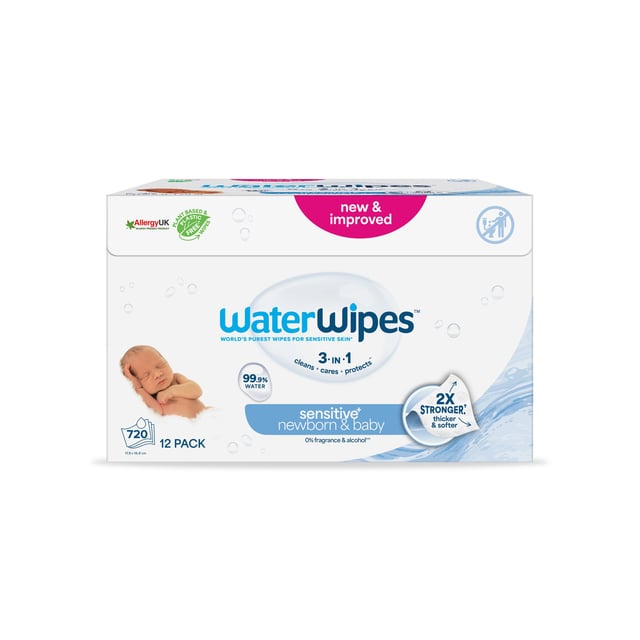 WaterWipes Våtservett Plastfri Big Pack 12 x 60 st | Baby, barn & förälder - Blöjor & våtservetter - Våtservetter | Apoteka
