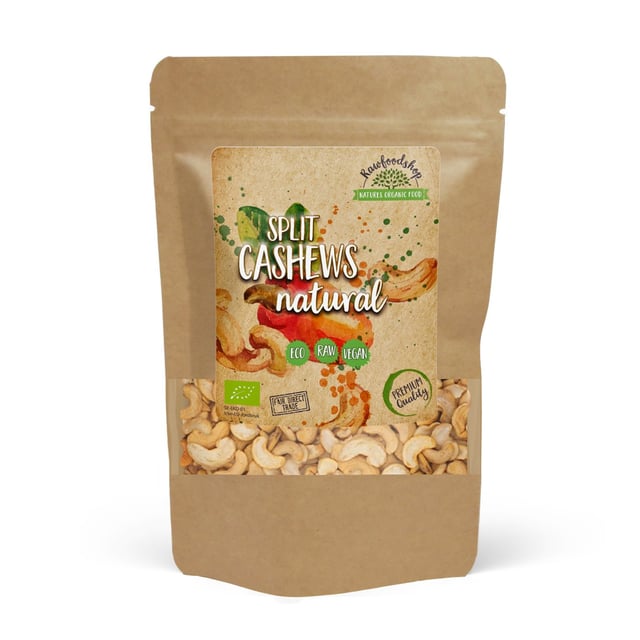 Rawfoodshop Cashewnötter Delade Eko 1 kg | Mat & dryck - Snacks & godis - Naturgodis,Mat & dryck - Skafferi - Torkad frukt, nötter & frön | Apoteka