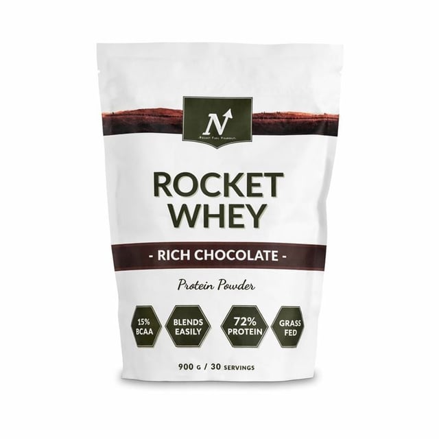 Nyttoteket Rocket Whey Rich Chocolate 900 g | Träning - Proteintillskott - Proteinpulver - Vassleprotein | Apoteka