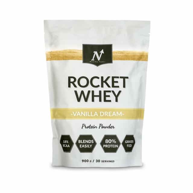 Nyttoteket Rocket Whey Vanilla Dream 900 g | Träning - Proteintillskott - Proteinpulver - Vassleprotein | Apoteka