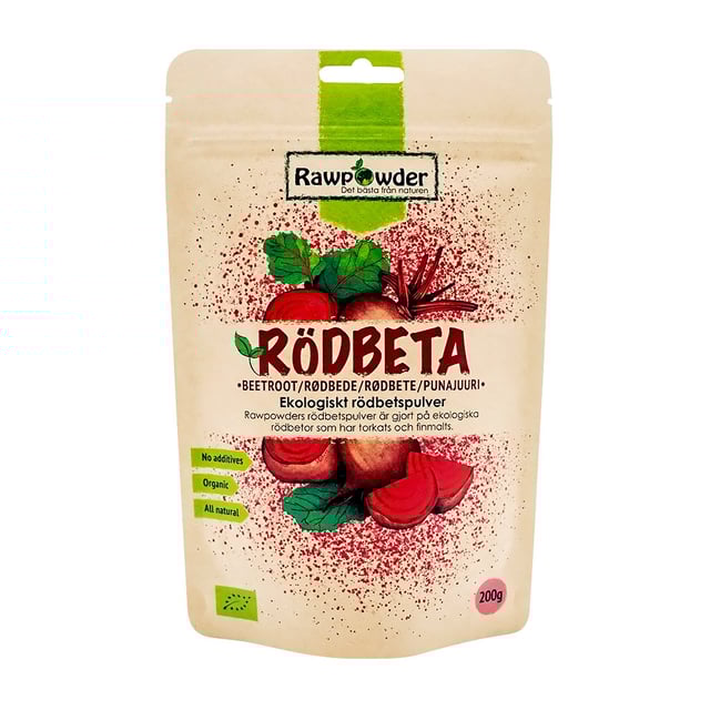 Rawpowder Rödbetspulver 200 g EKO | Mat & dryck - Superfood - Smoothiepulver | Apoteka