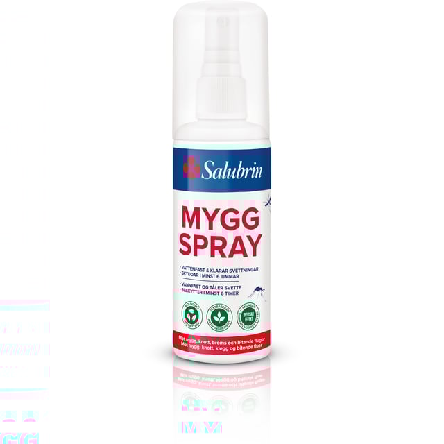 Salubrin Myggspray 100 ml | Sår, bett & stick - Bett & stick - Myggbett,Baby, barn & förälder - Lilla apoteket - Bett & stick hos barn | Apoteka