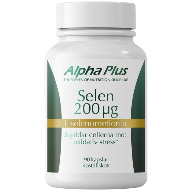 Alpha Plus Selen 200 µg 90 kapslar | Vitaminer & kosttillskott - Vitaminer & mineraler - Selen | Apoteka