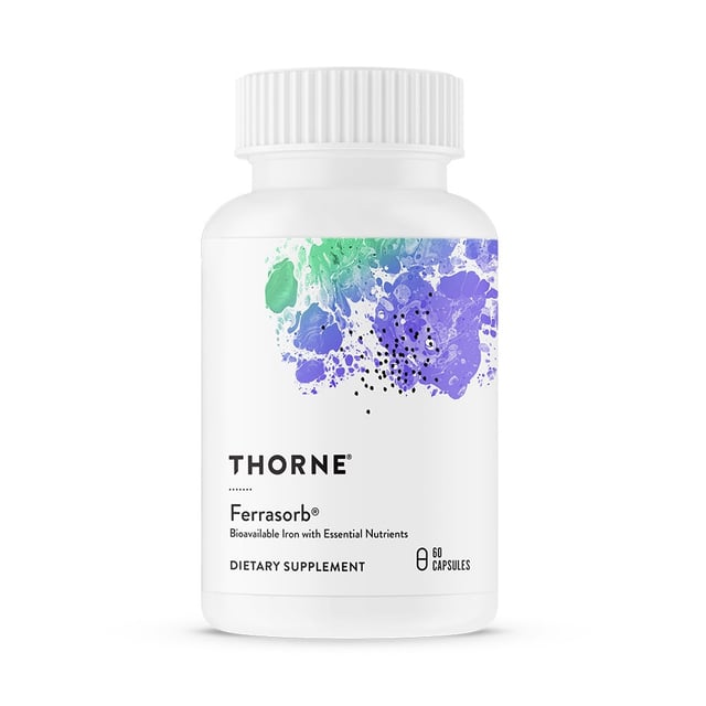 THORNE Ferrasorb 60 kapslar | Vitaminer & kosttillskott - Vitaminer & mineraler - Multivitamin - Multivitaminkomplex,Vitaminer & kosttillskott - Vitaminer & mineraler - Järn,Vitaminer & kosttillskott - Vitaminer & mineraler - B-vitaminer | Apoteka