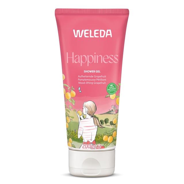Weleda Happiness Shower Gel Grapefruit 200 ml | Hudvård - Kroppsvård - Bad & dusch - Duschkräm & duschtvål | Apoteka
