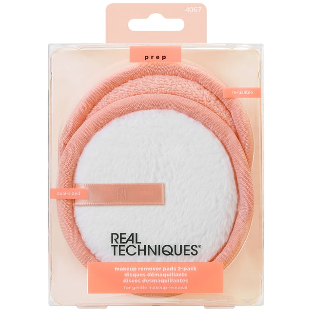 REAL TECHNIQUES Makeup Remover Pads 2 st | Hudvård - Ansiktsvård - Tillbehör - Bomullspads,Smink - Sminkborttagning | Apoteka