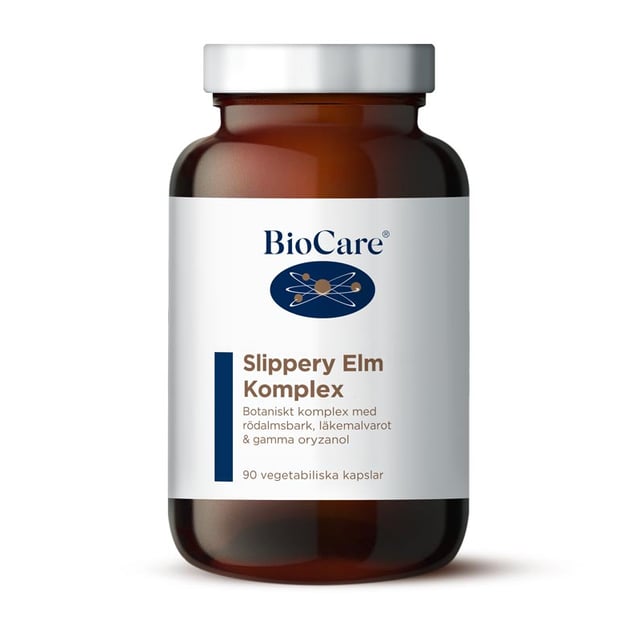 BioCare Slippery Elm Komplex 90 kapslar | Vitaminer & kosttillskott - Växtbaserade kosttillskott,Vitaminer & kosttillskott - Kosttillskott för mage | Apoteka
