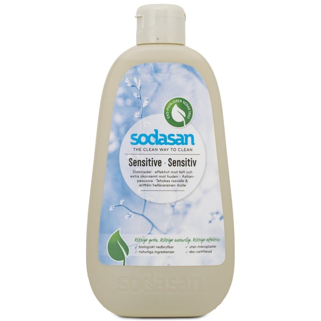 Sodasan Diskmedel Sensitive 500 ml | Hushåll - Tvättmedel | Apoteka