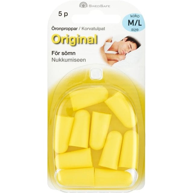 SwedSafe Orginal Medium/Large 10 st | Ögon & öron - Öron - Öronproppar | Apoteka