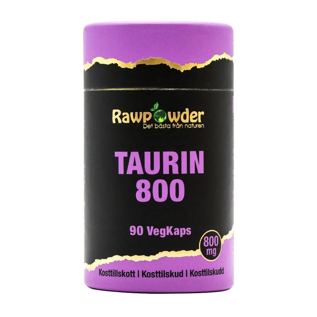 Rawpowder Taurin 800 mg 90 kapslar | Vitaminer & kosttillskott - Aminosyror | Apoteka