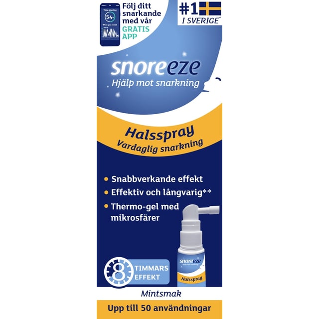 Snoreeze Halsspray | Sömn - Snarkning | Apoteka