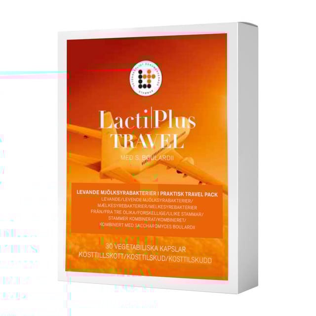 LactiPlus Travel 30 kapslar | Vitaminer & kosttillskott - Kosttillskott för mage - Mjölksyrabakterier,Mage & tarm - Mjölksyratabletter,Hjälpmedel & säkerhet - Till resan | Apoteka