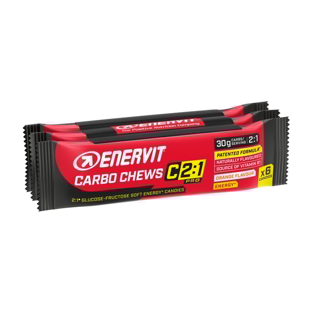 Enervit E.Sport Carbo Chews 2:1 3x34g 3-pack | Träning - Energigivande - Kolhydrater | Apoteka