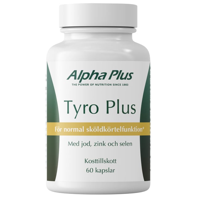 Alpha Plus Tyro Plus 60 kapslar | Vitaminer & kosttillskott - Vitaminer & mineraler - Jod | Apoteka