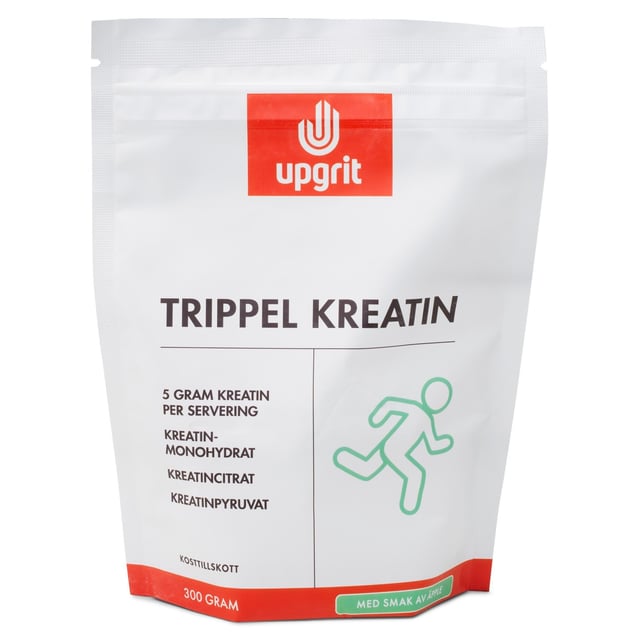 Upgrit Trippel Kreatin Äpple 300 gram | Träning - Energigivande - Kreatin | Apoteka