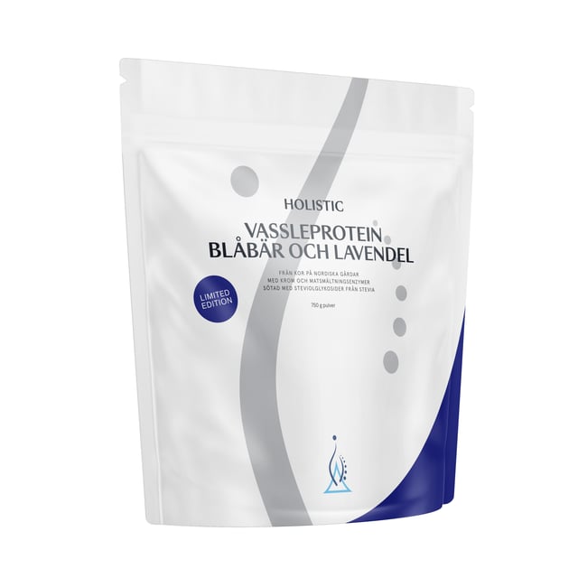 Holistic Vassleprotein Blåbär Och Lavendel Limited Edition 750 g | Träning - Proteintillskott - Proteinpulver - Vassleprotein | Apoteka
