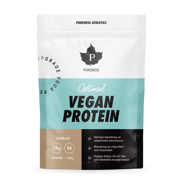 Pureness Athletics Optimal Vegan Protein Choklad 600 g | Träning - Proteintillskott - Proteinpulver - Veganskt proteinpulver | Apoteka